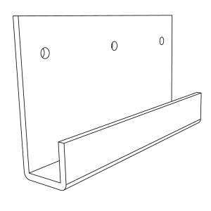 Wall Mounted "J" Hanger Hook Wall Mounted "J" Hanger Hook