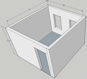 10x11 Bedroom (isometric view) 10x11 Bedroom (isometric view)