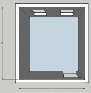 10x11 Bedroom (top view) 10x11 Bedroom (top view)